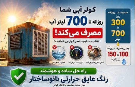 خرید رنگ عایق حرارتی نانو سرامیکی، صرفه‌جویی در مصرف آب کولر آبی
